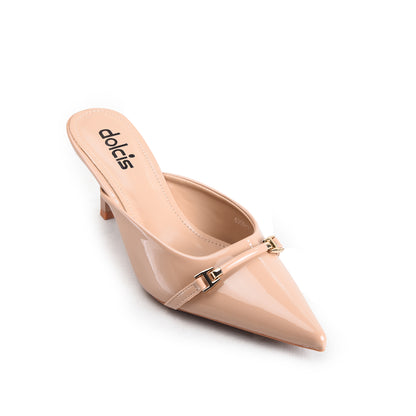 Sparkling Nude Embellished Heels | 433P-F