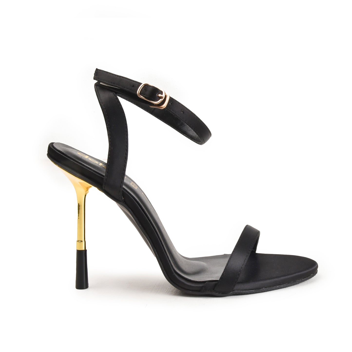 Elegant Black Gold Heel Sandals | 205H-C Dolcis