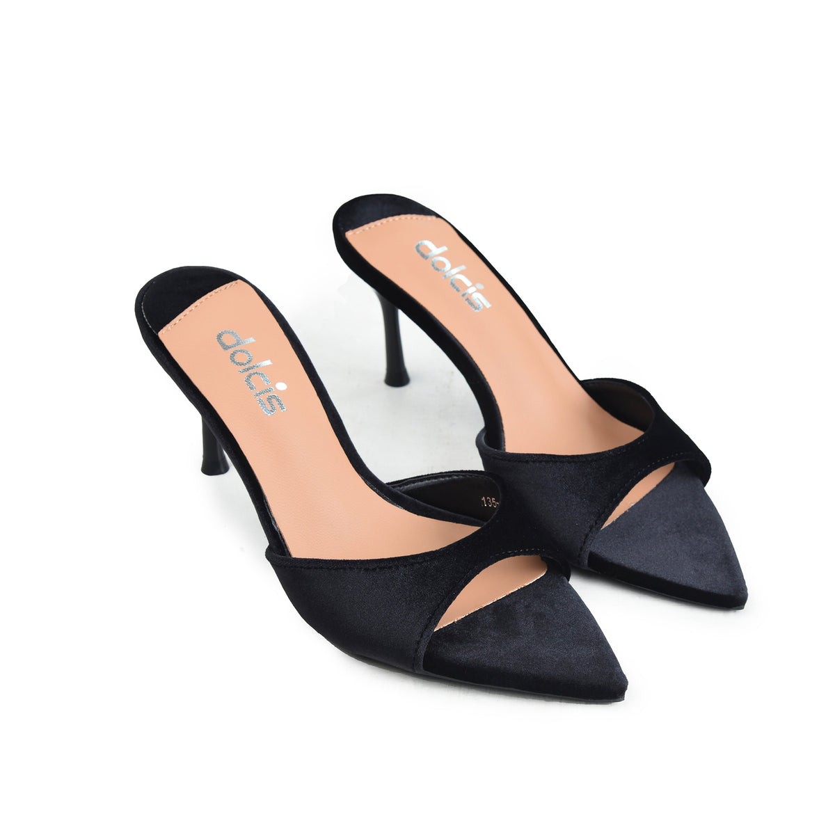 Black Crystal  Party Heels | 508N-C