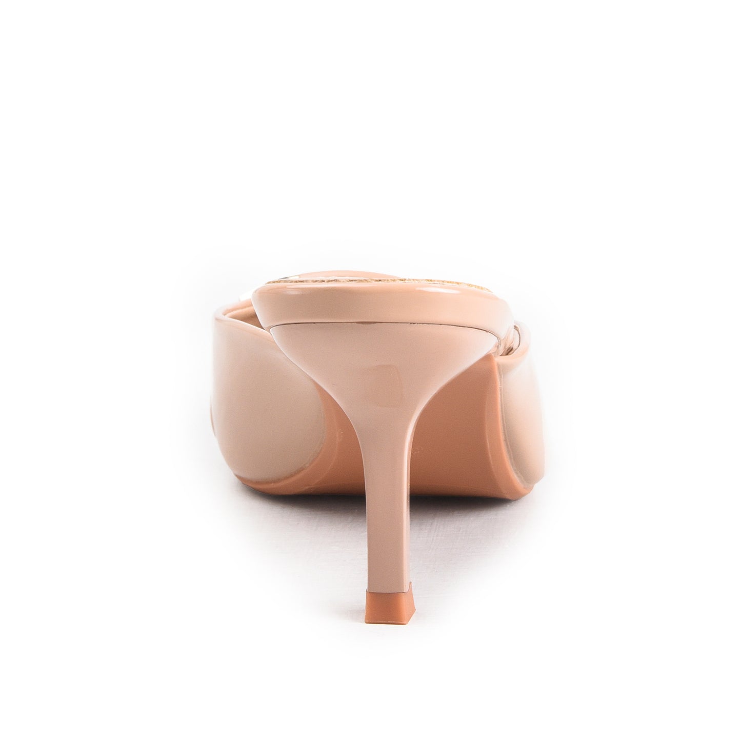 Sparkling Nude Embellished Heels | 433P-F