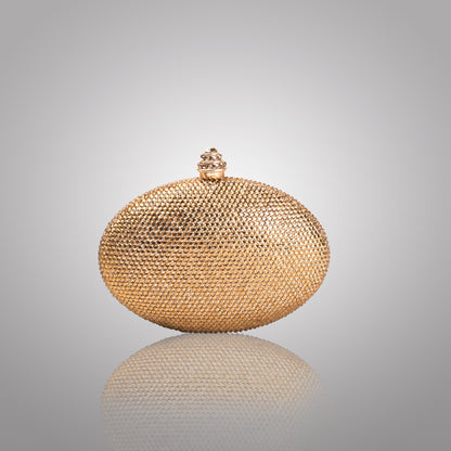 Premium Golden Swarovski Clutch | C1447-X