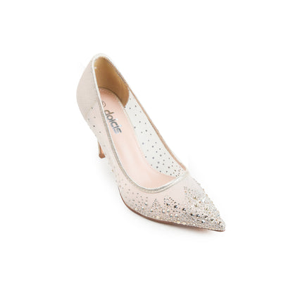 Golden Crystal-Embellished  Heels | 438P-X