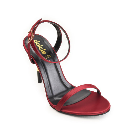 Glam Maroon Gold Heel Sandals | 205H-M Dolcis