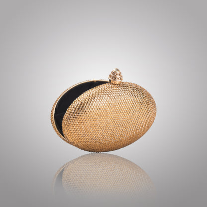 Premium Golden Swarovski Clutch | C1447-X