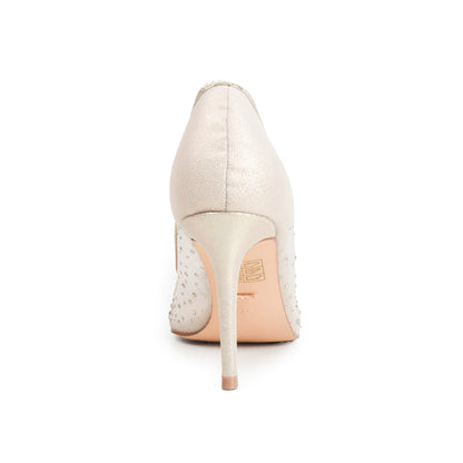 Golden Crystal-Embellished  Heels | 438P-X
