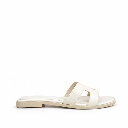 Beige Soft Comfort Slip Flats | 502N-F