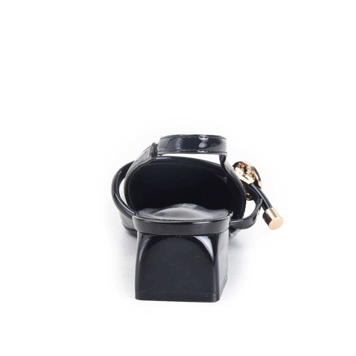 Black Slingback Flats Slippers | 416P-C