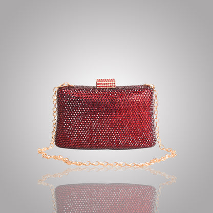 Elegant Maroon Swarovski Clutch | C1341-M