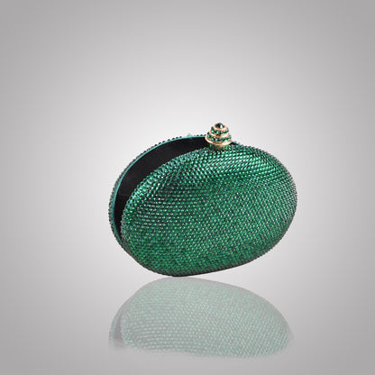 Premium  Green  Swarovski Clutch | C1342-K