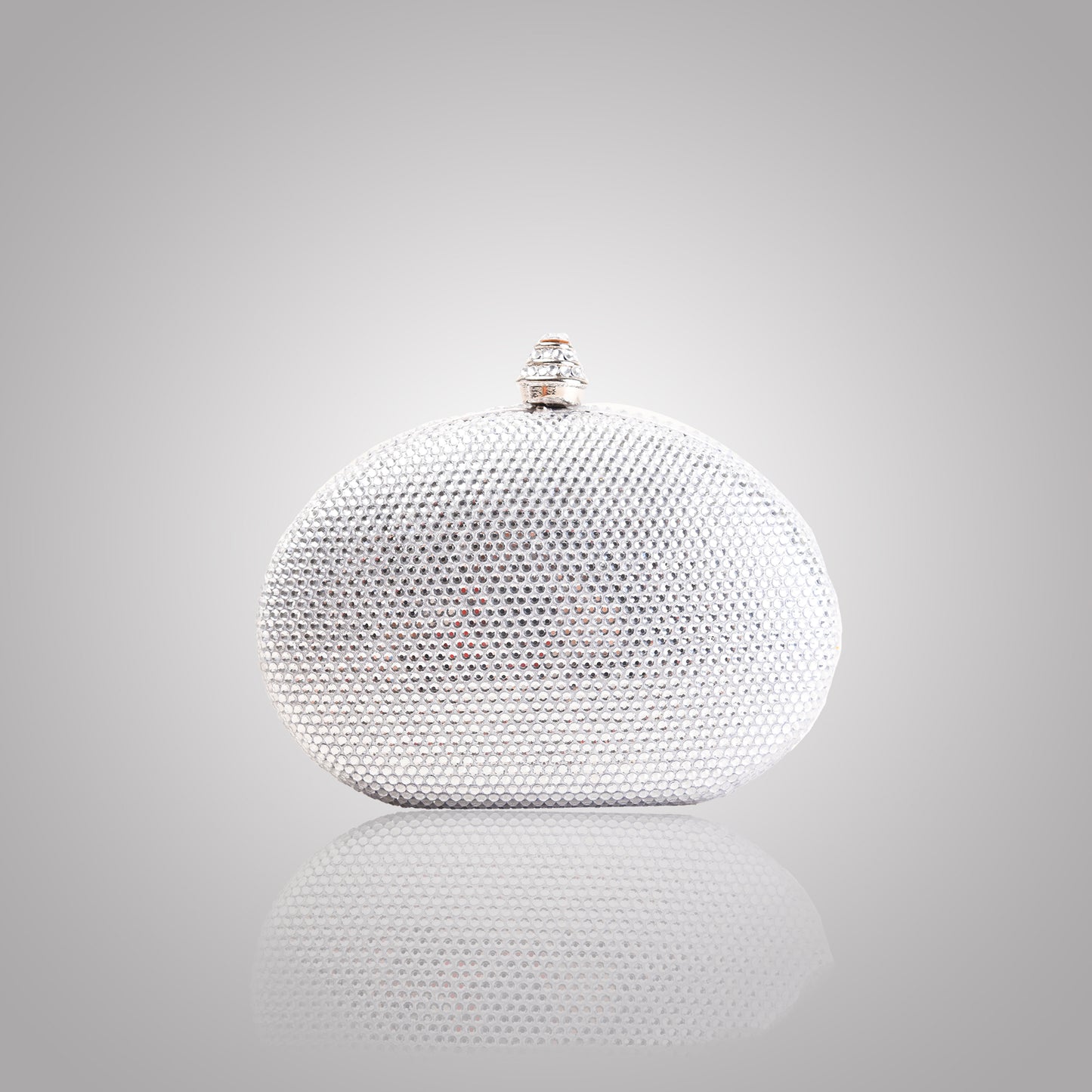 Premium  Silver Swarovski Clutch | C1342-S