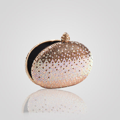 Premium Golden brown Swarovski Clutch | C1342-BX