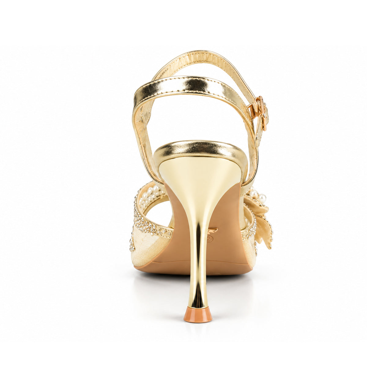 Golden Floral Petal Heel |280H-X