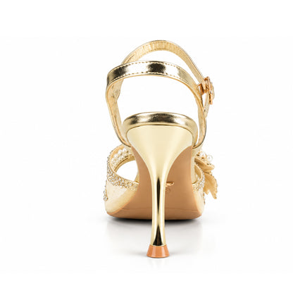 Golden Floral Petal Heel |280H-X