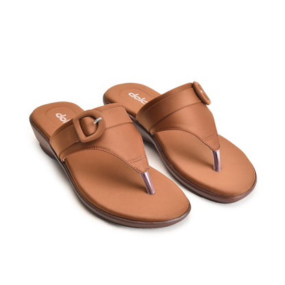 Brown Slip-On Comfort Flats | 763R-B Dolcis