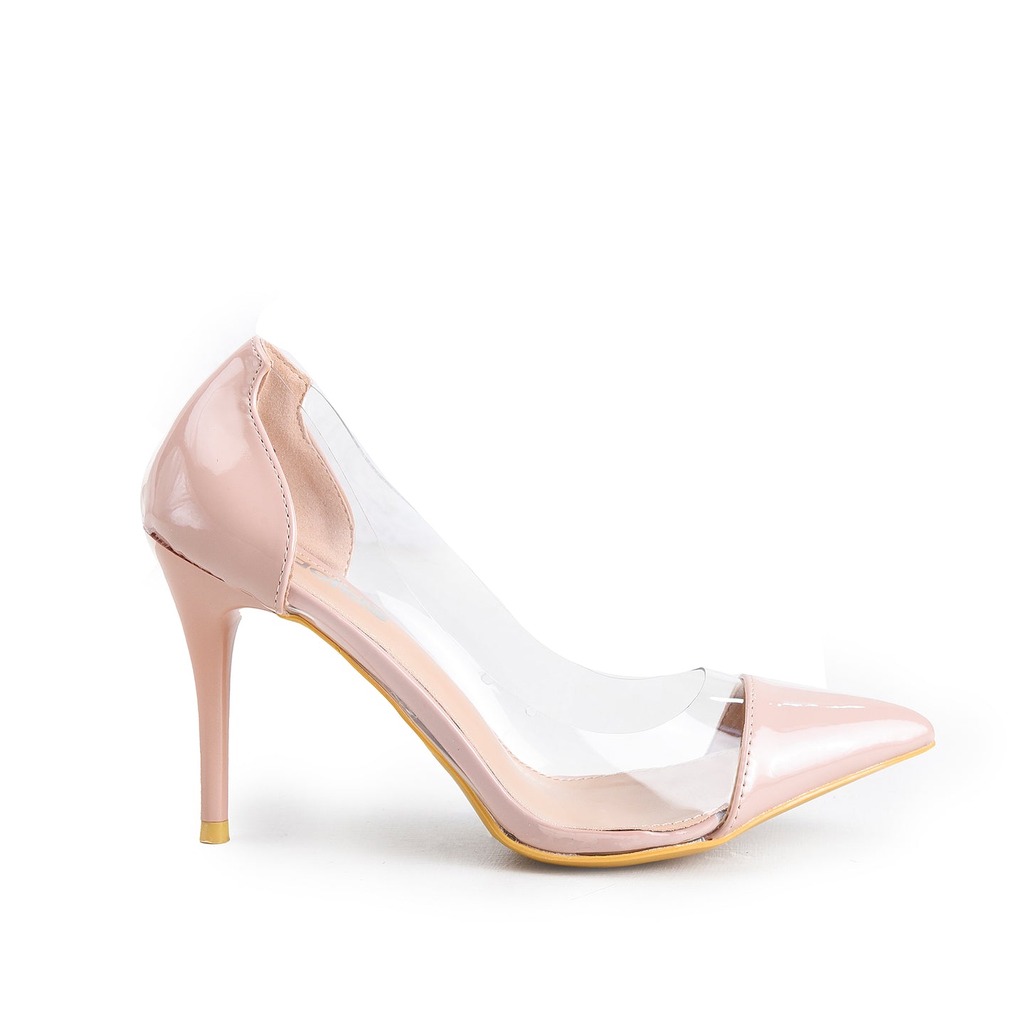 Beige Transparent High Heel Pumps | 422G-F