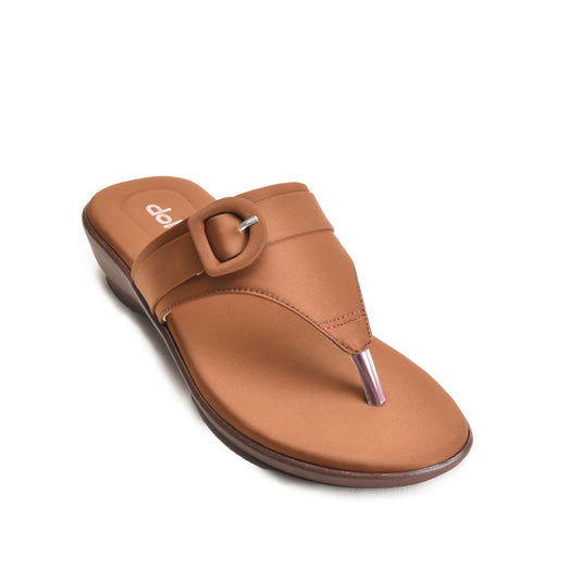 Brown Slip-On Comfort Flats | 763R-B Dolcis