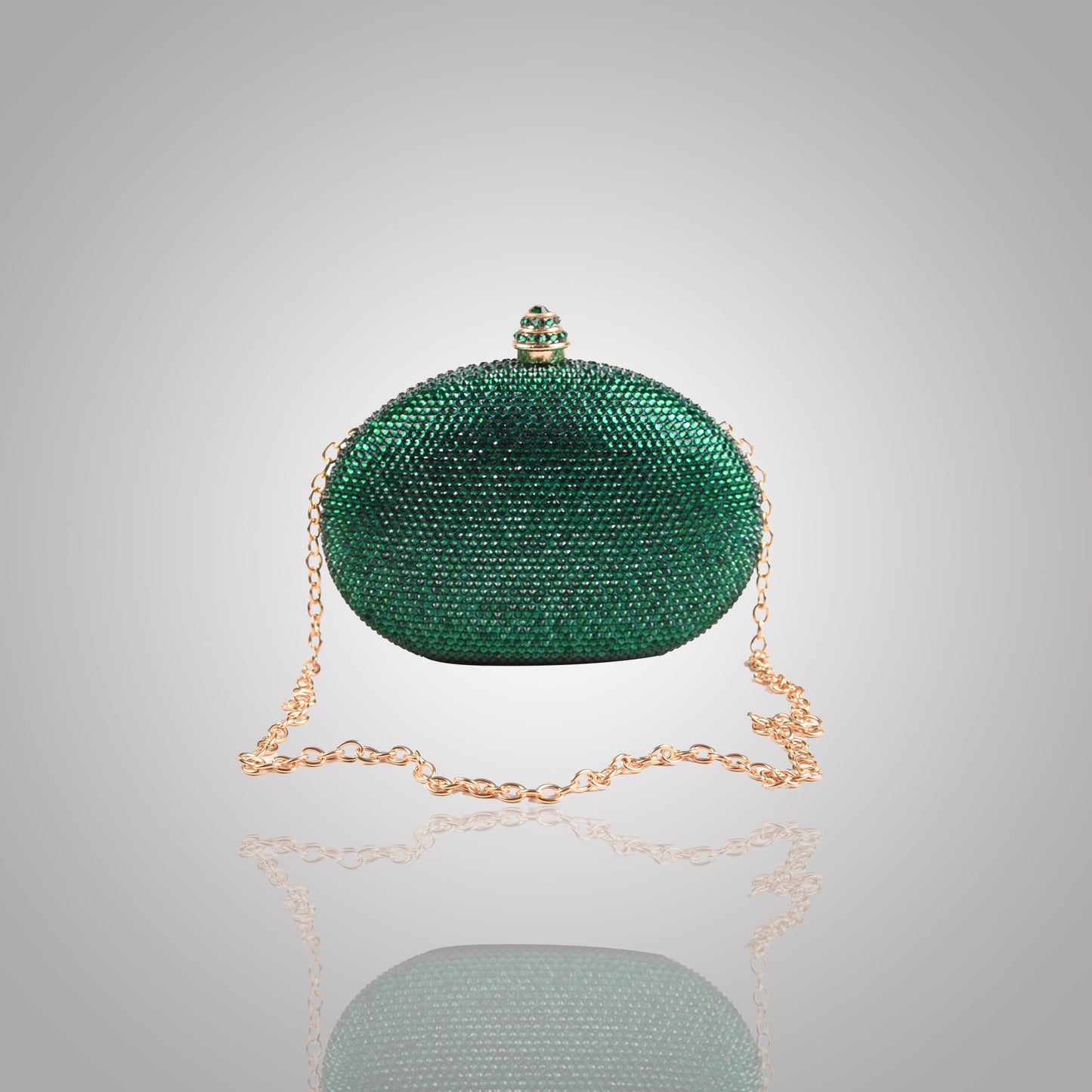 Premium  Green  Swarovski Clutch | C1342-K