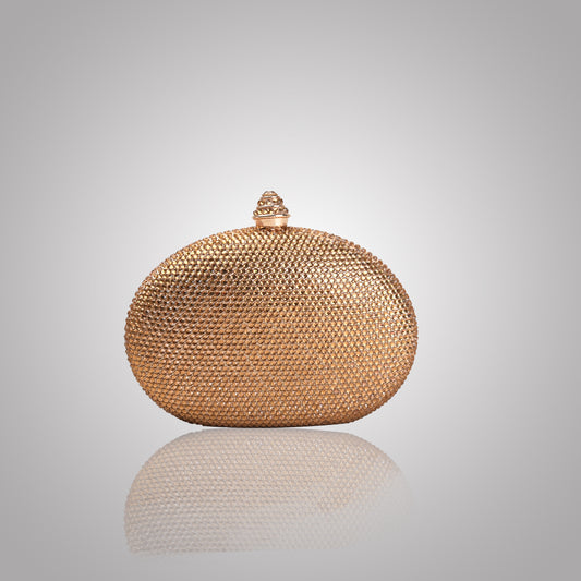 Premium Golden Swarovski Clutch | C1342-X