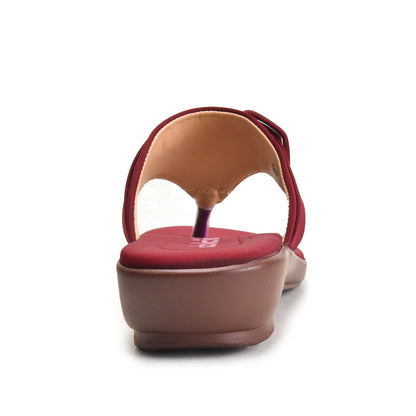 Maroon Slip-On Comfort Flats | 763R-M Dolcis