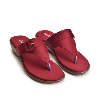 Maroon Slip-On Comfort Flats | 763R-M Dolcis