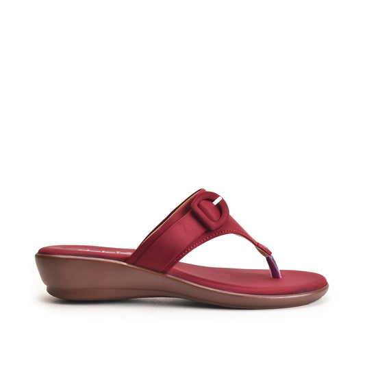 Maroon Slip-On Comfort Flats | 763R-M Dolcis