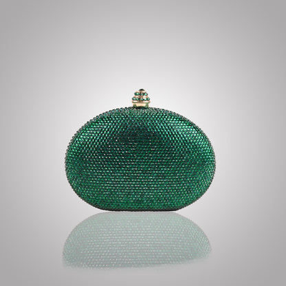 Premium  Green  Swarovski Clutch | C1342-K