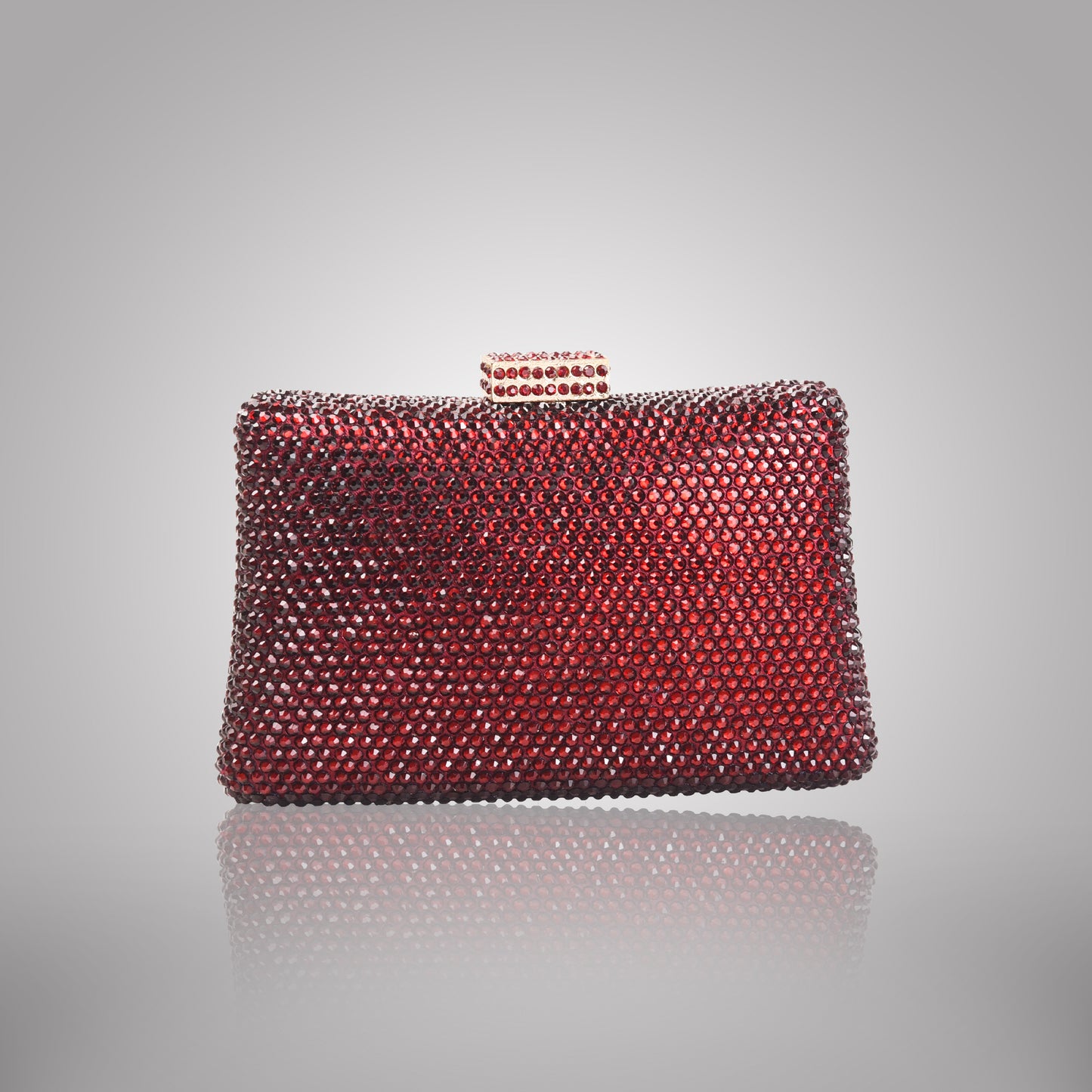 Elegant Maroon Swarovski Clutch | C1341-M