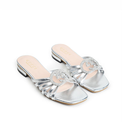 Silver Everyday Comfort Flats | 504N-S