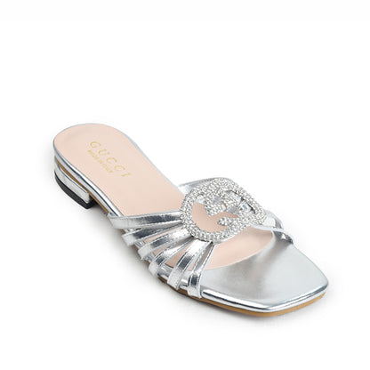 Silver Everyday Comfort Flats | 504N-S