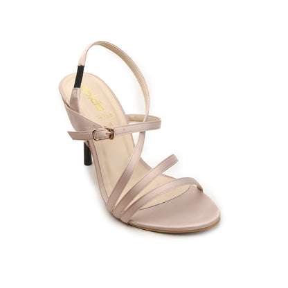 Nude Stiletto Heels with Gold Accent  | 227H-F