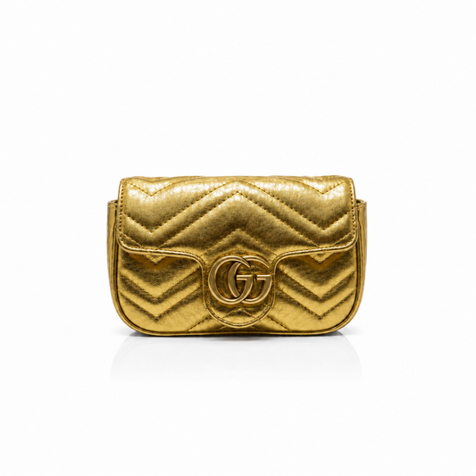 Golden Chrome Mini Crossbody Bag