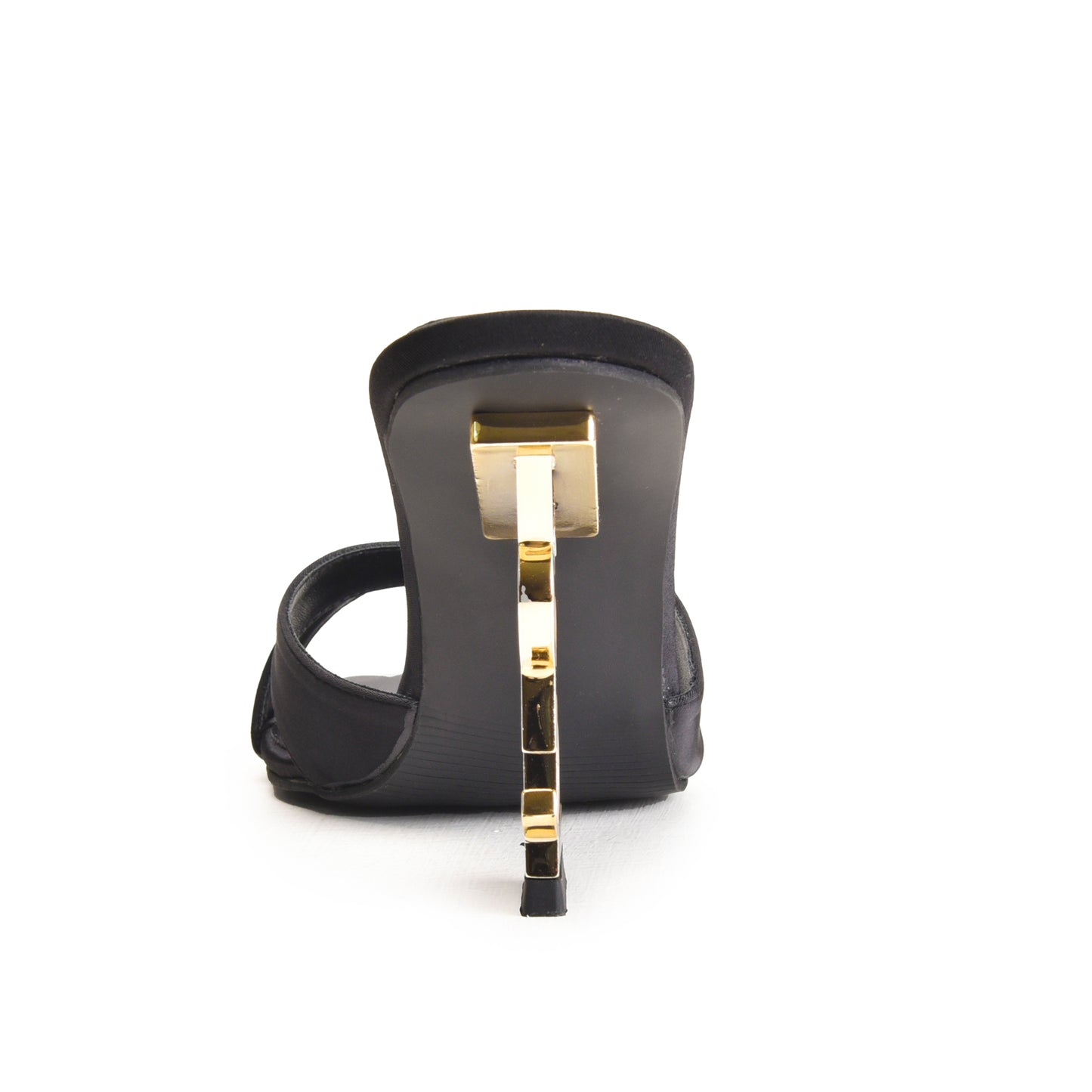 Elegant Black Criss-Cross Slip-On Heels | 505M-C Dolcis