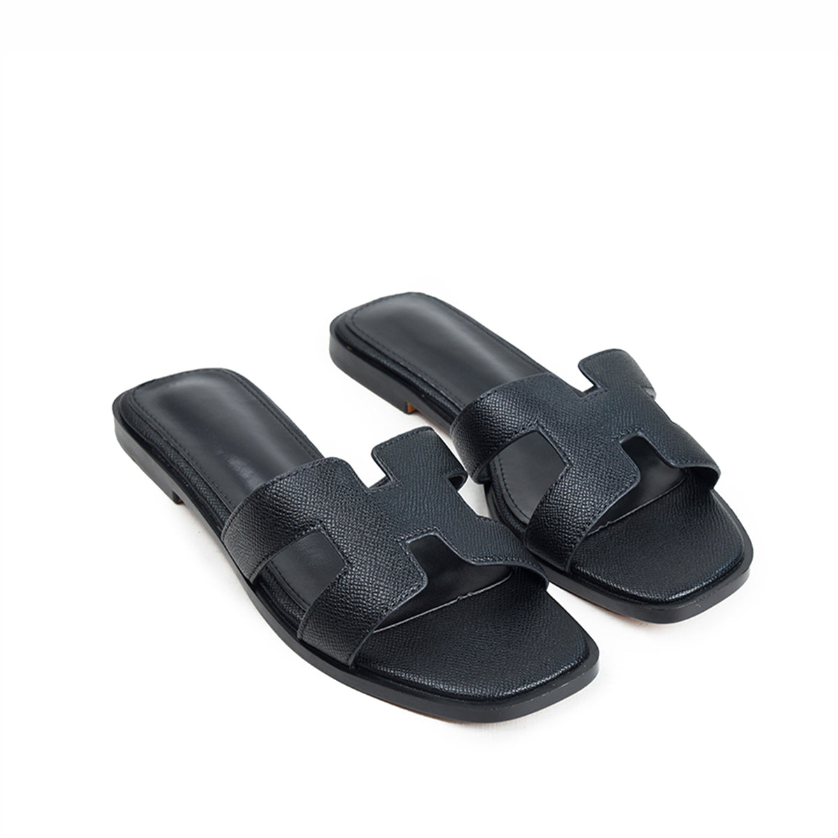 Black Soft Comfort Slip Flats | 502N-C
