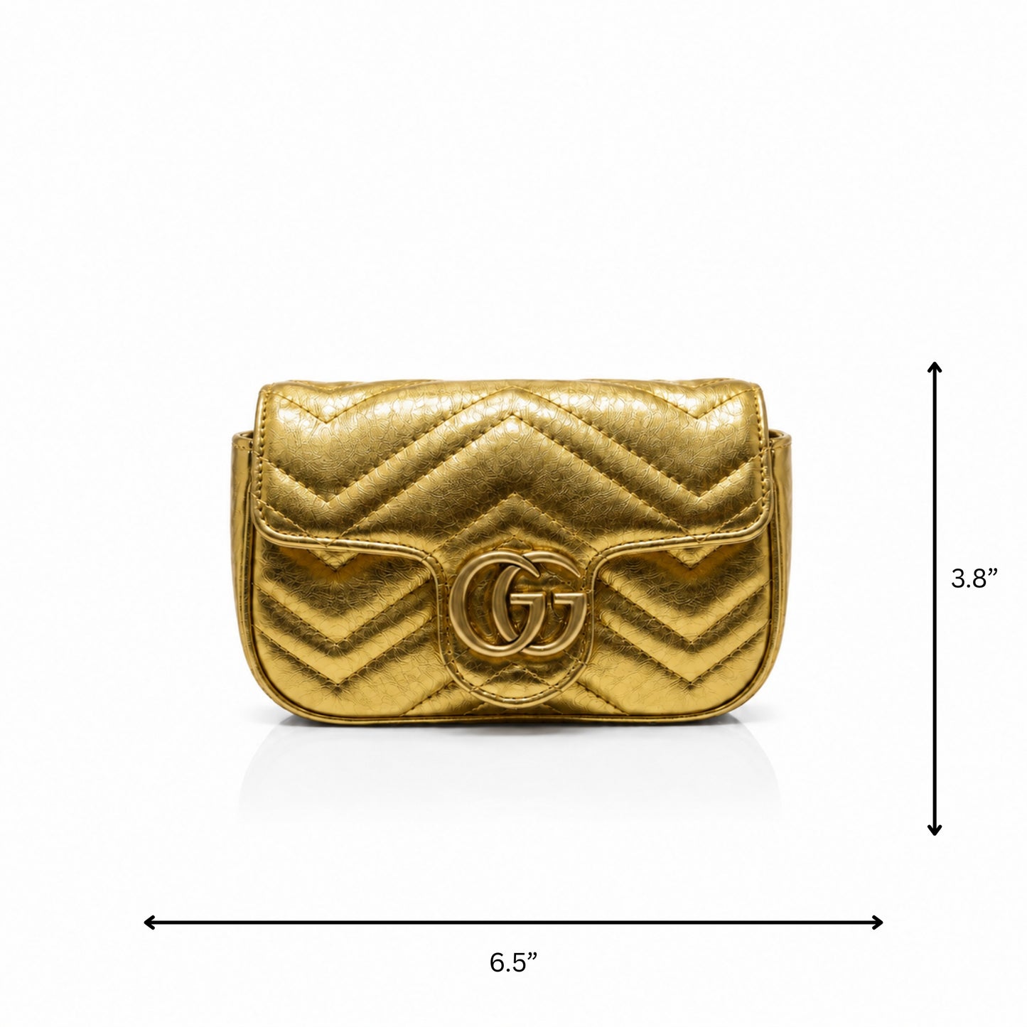 Golden Chrome Mini Crossbody Bag