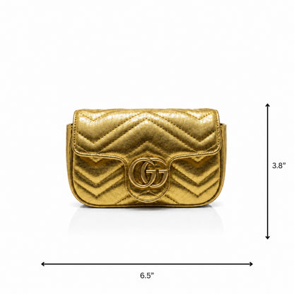 Golden Chrome Mini Crossbody Bag