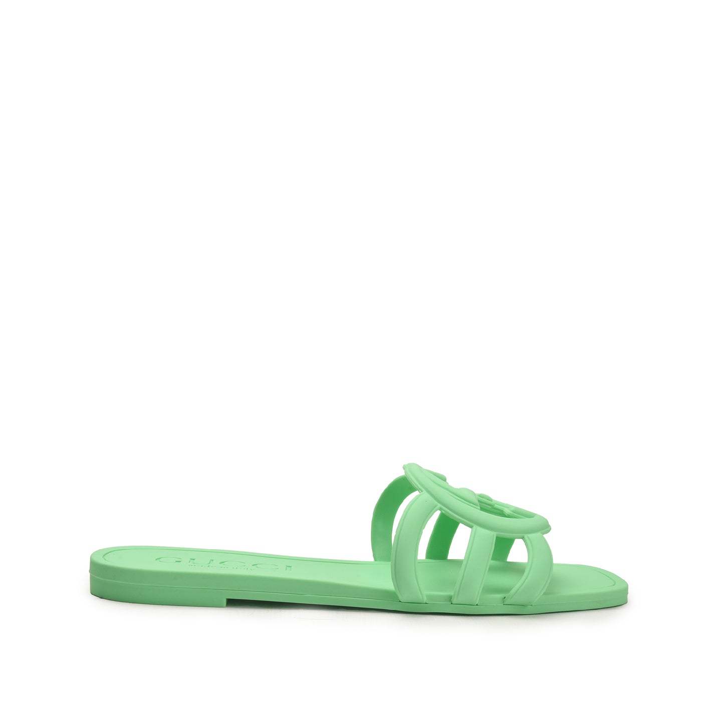 Green Slip-On Flats with Cut-Out Design | 567L-K