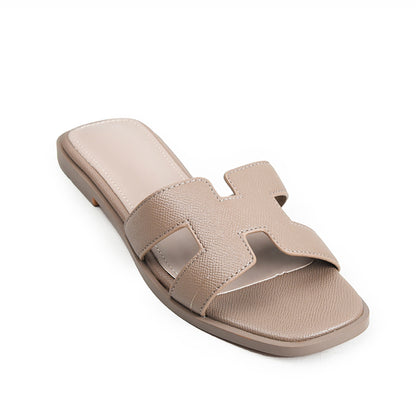 Brown Soft Comfort Slip Flats | 502N-B