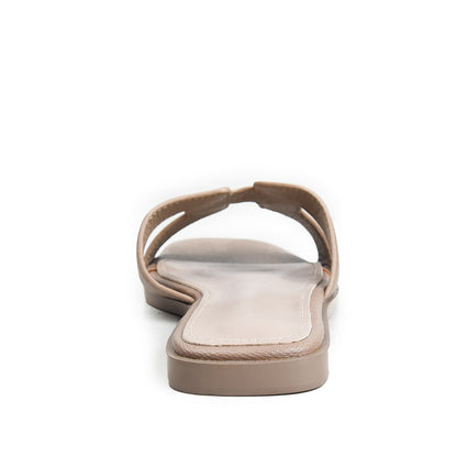 Brown Soft Comfort Slip Flats | 502N-B