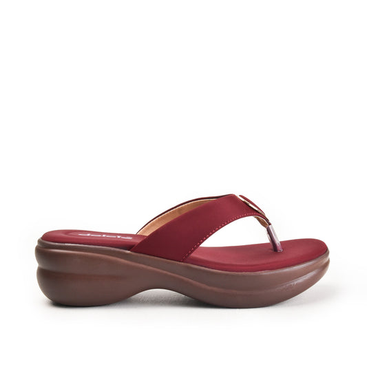 Maroon Slip-On Flip Flops | 779R-M Dolcis
