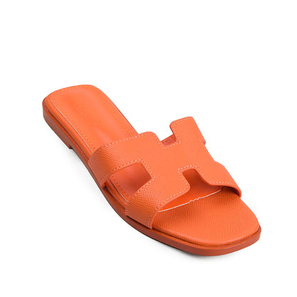 Orange Soft Comfort Slip Flats | 502N-O