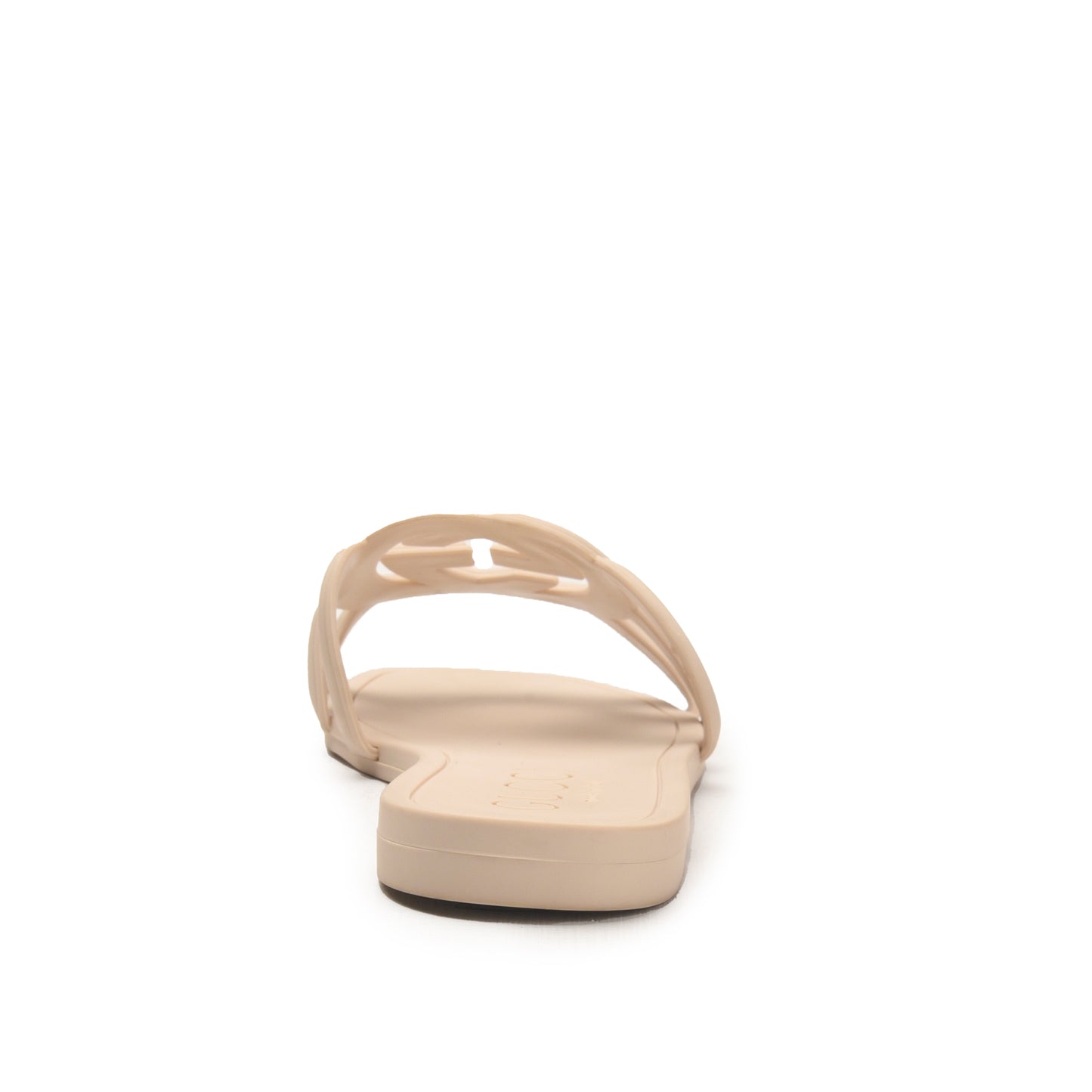 Beige Cut-Out Slide Flats for Women | 567L-F