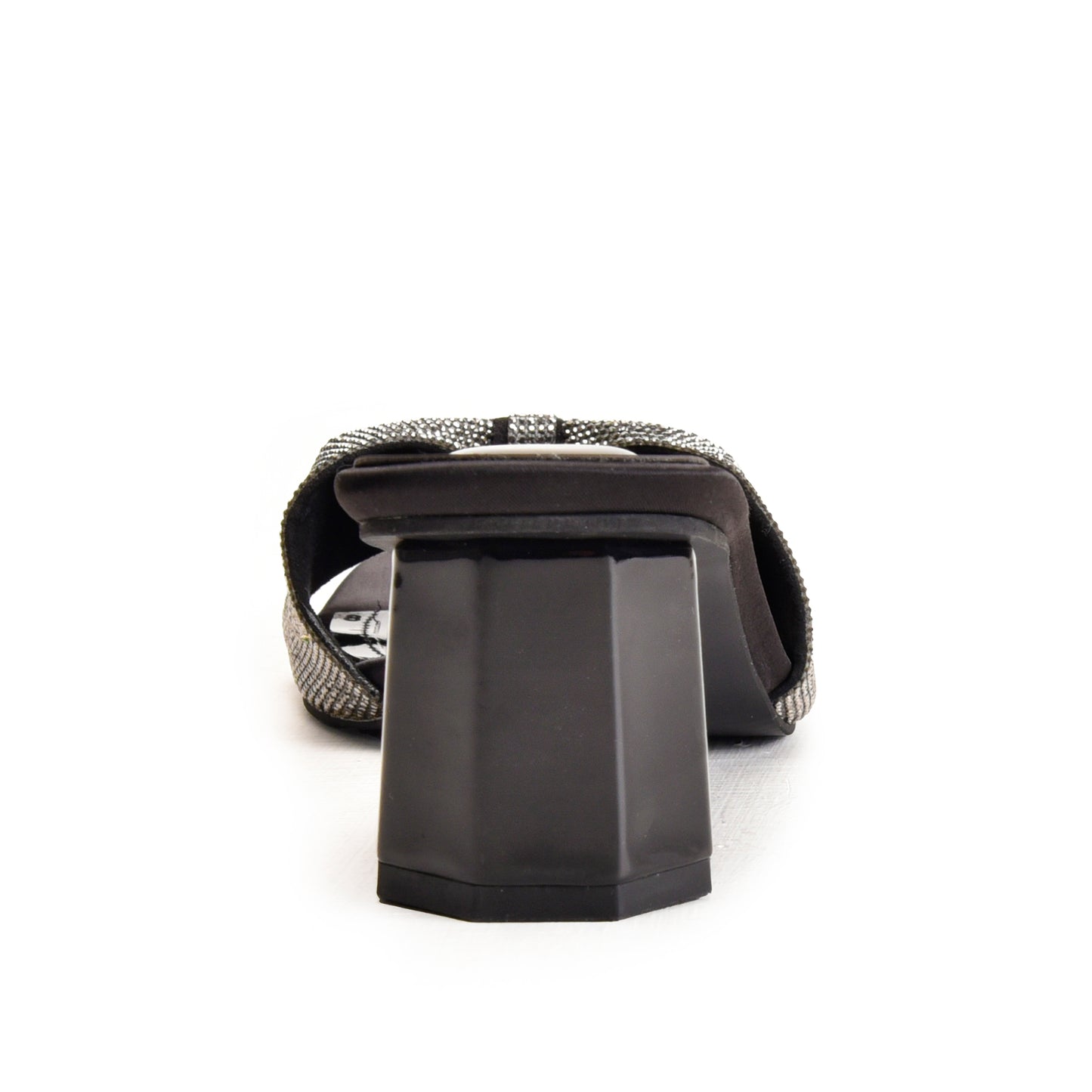 Black Glitter Bow Block Heels | 509M-C Dolcis