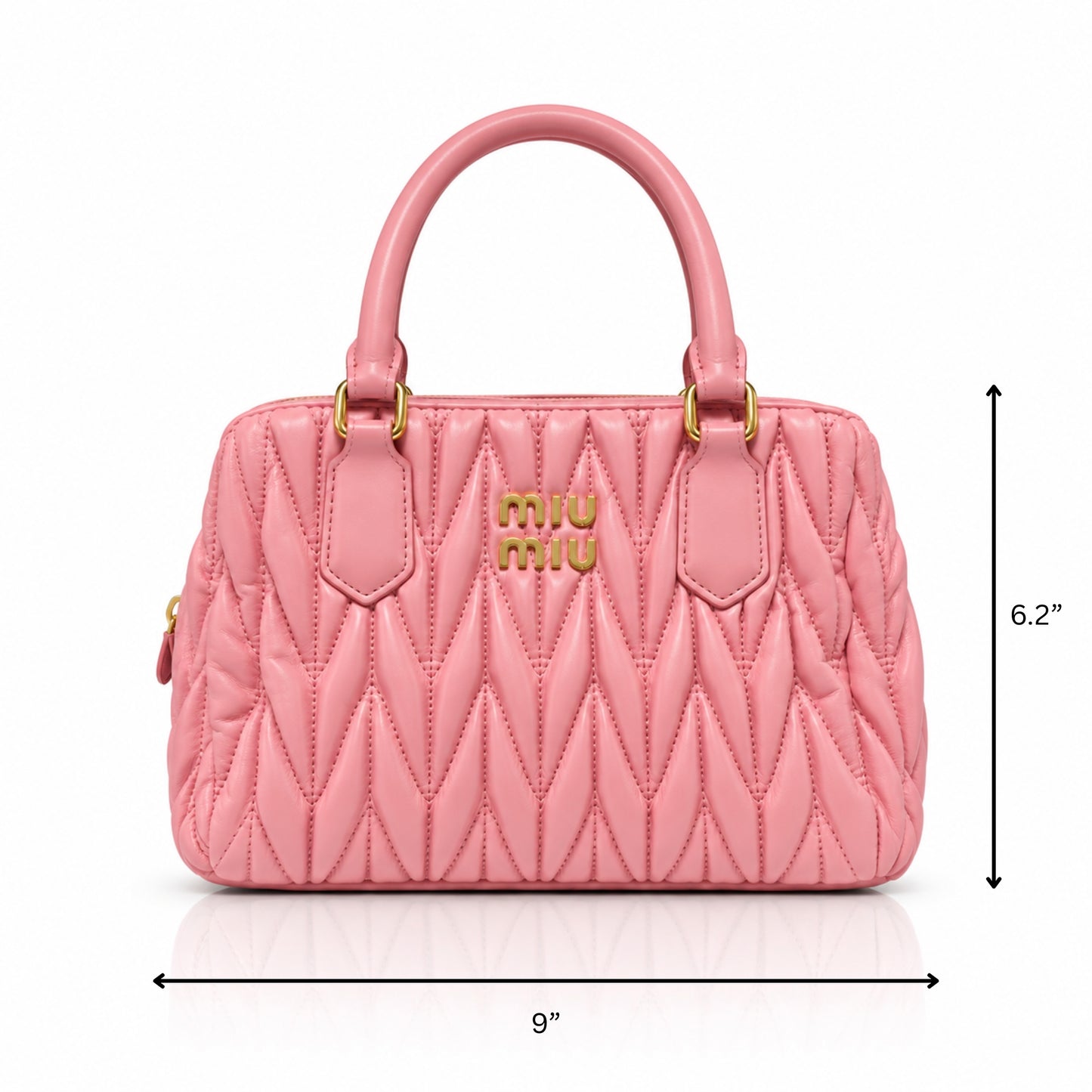 Puffy Quilted Pink Handbag
