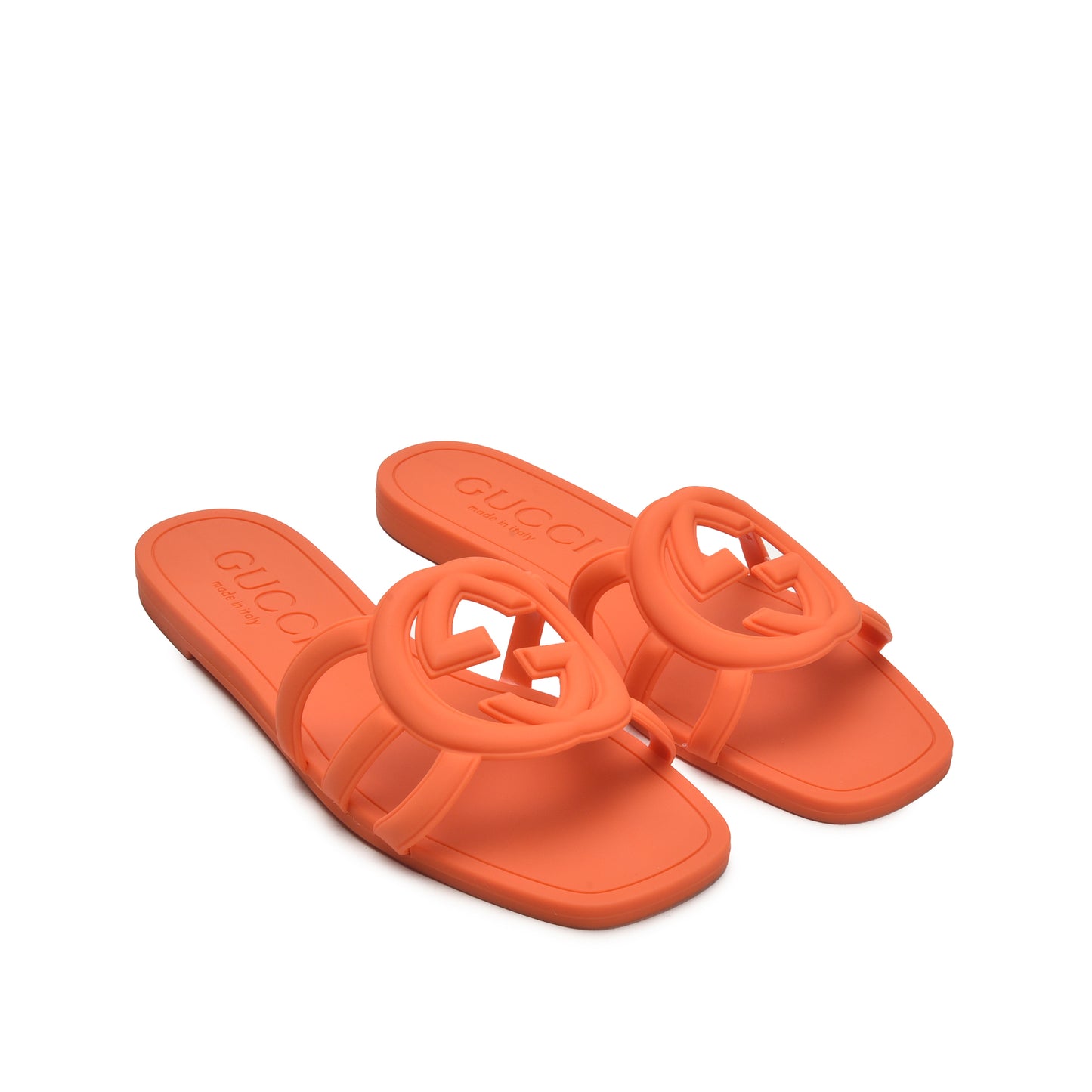 Orange Cut-Out Slip-On Flats | 567L-O