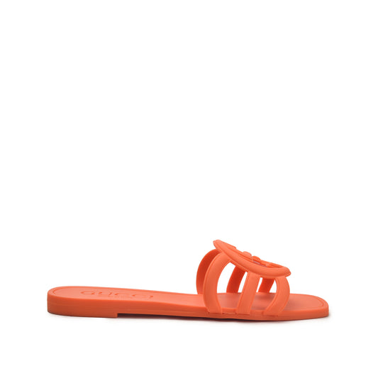 Orange Cut-Out Slip-On Flats | 567L-O