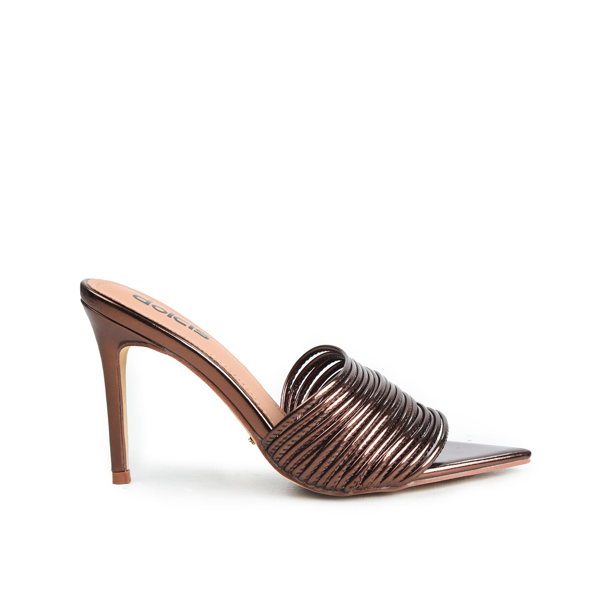 Brown Crystal Party Heels|509N-BX