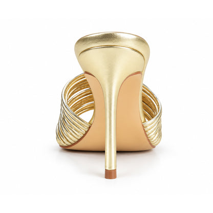 Golden Crystal Party Heels|509N-X