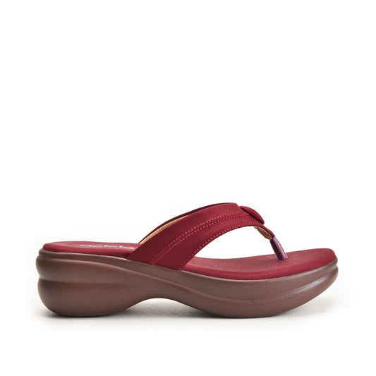 Maroon Comfort Flipflops | 780R-M Dolcis