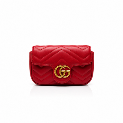 Red Luxe Mini Crossbody Bag