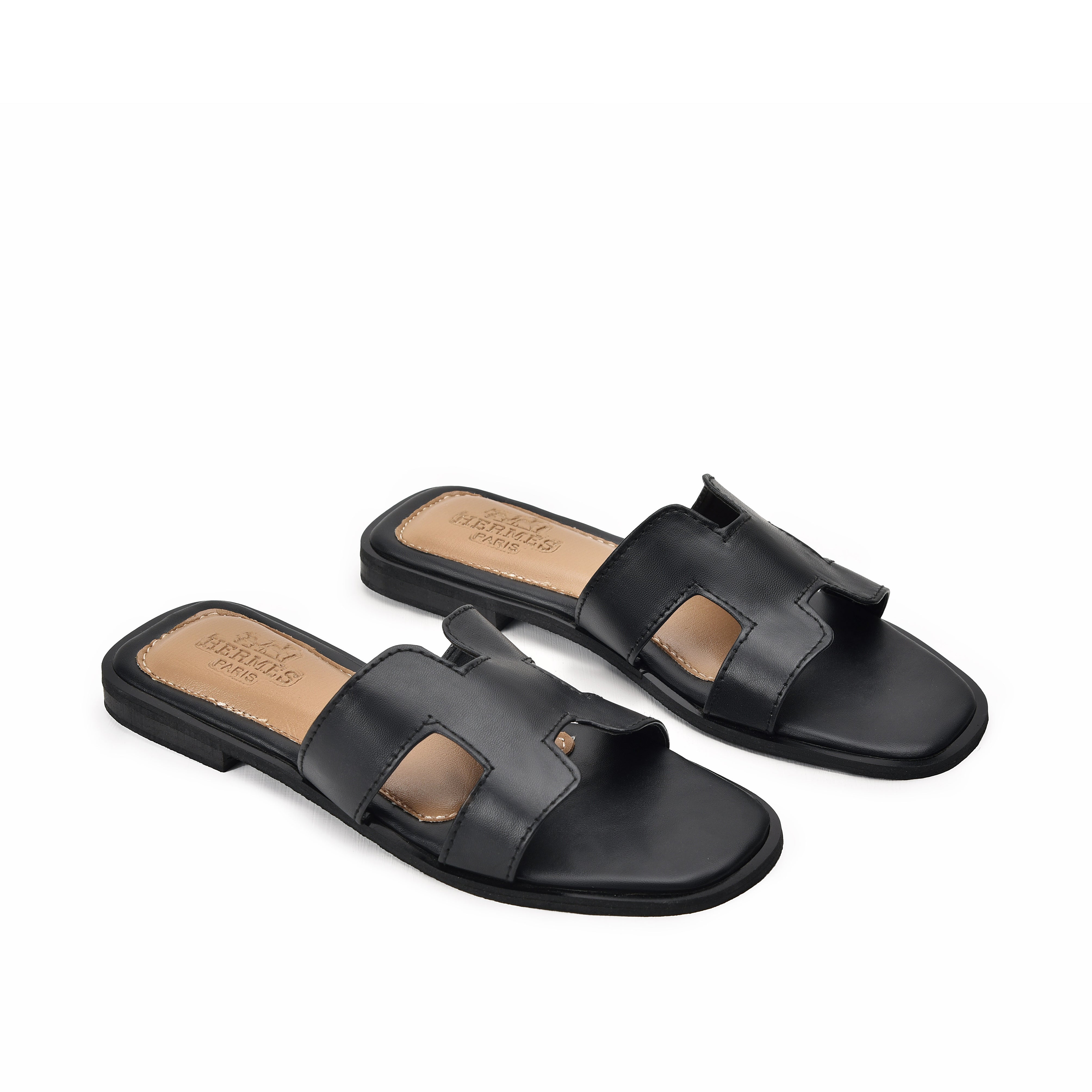Classic Black Slide Flats | 538J-C Dolcis â Dolcis - Womenâs Shoes, Bags & Clutches